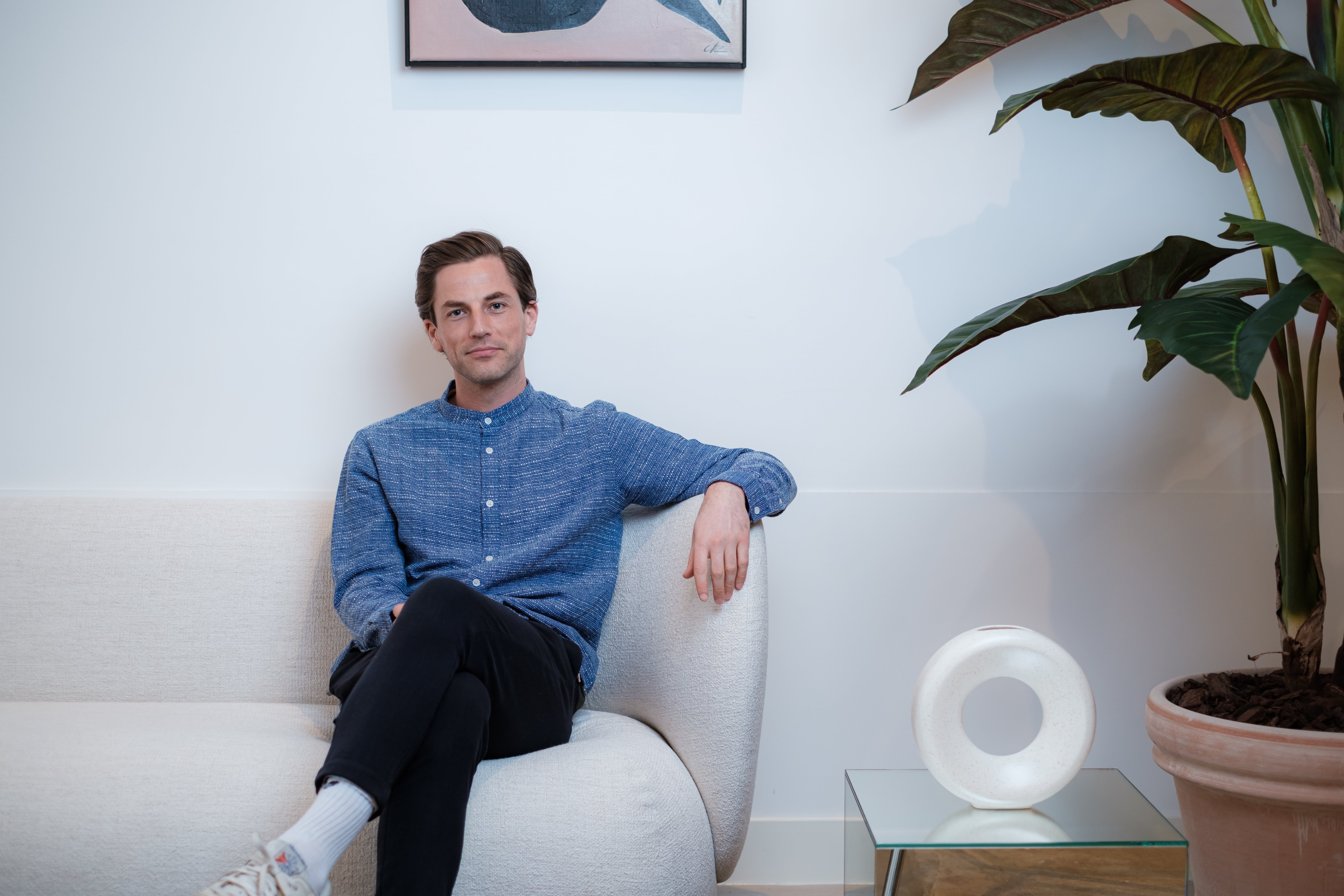 Ben Culpin seated in an armchair